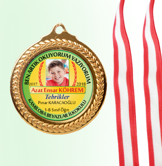 Birinci Sınıf Öğrenci İçin Madalya